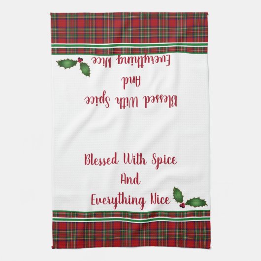 Keukenhanddoekloos met specerijen en alles theedoek (Verticaal)