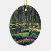 Keukenhof, een floraalbanquet keramisch ornament (Rechts)