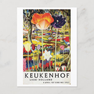 Keukenhof Gardens Holland Tulips Briefkaart