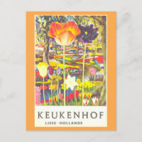 Keukenhof Holland Tulp Travel Poster