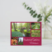 Keukenhof Tudens Collage Briefkaart (Staand voorkant)