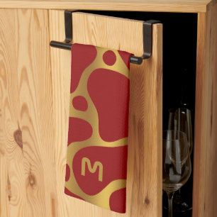 keukenkabel met roosterpatroon en met roosterpatro theedoek