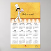 Keukenkalender 2012 met Cake Chef Art Poster (Voorkant)