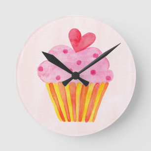 keukenkast voor acryl CUPCAKE Ronde Klok