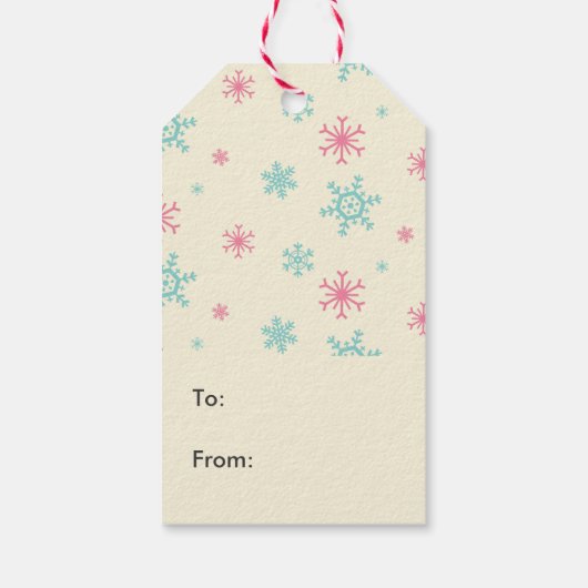 Keukenkat in een rode kerstbak cadeaulabel (Achterkant)