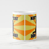 Keukenkat maakt het niet uit extra grote mok (Voorkant)