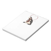 Keukenkat met Afbeelding voor harten Notitieblok (Gedraaid)