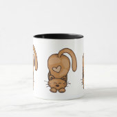 Keukenkat van Cute Brown met hart Mok (Midden)