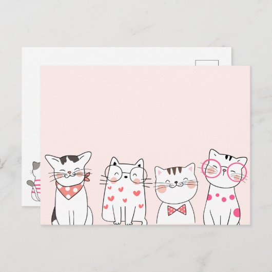 Keukenkatten Briefkaart (Voorkant / Achterkant)