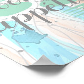 Keukenkeuken met lint citaat woord moderne stijl poster (Hoek)