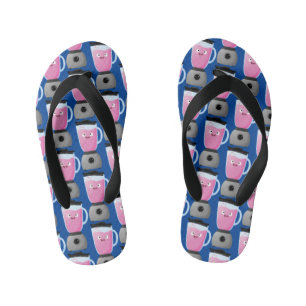 Keukenkeukenapparaat cartoon voor fijne voedselble kinder teenslippers