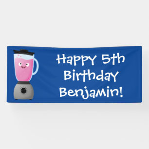 Keukenkeukenapparaat cartoon voor fijne voedselble spandoek