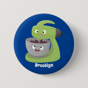 Keukenkeukenapparaat voor cute-taart cartoon ronde button 5,7 cm