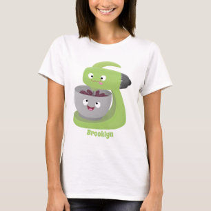 Keukenkeukenapparaat voor cute-taart cartoon t-shirt