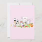 Keukenklas voor meidenavond kaart (Achterkant)