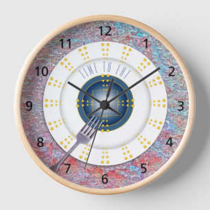 Keukenklok met vorkmuur