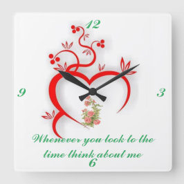 Keukenklok Vierkante Klok