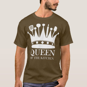 Keukenkoningin die banketbakkerij gebruikt t-shirt