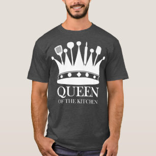 Keukenkoningin die banketbakkerij gebruikt t-shirt