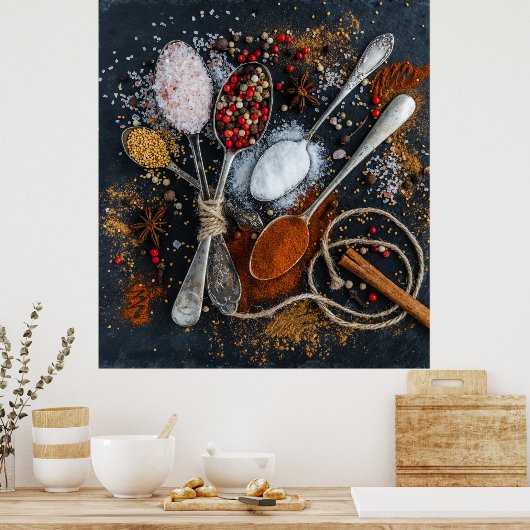 Keukenkruiden en kruiden poster (Keuken)