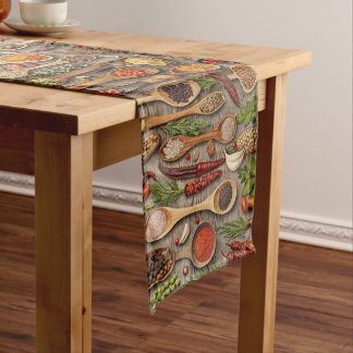 Keukenkruiden & Specerijen Tafel Runner Medium Tafelloper