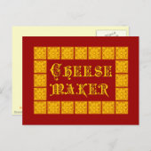 Keukenkunst met kaasmaker Briefkaart (Voorkant / Achterkant)