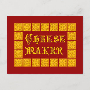  Keukenkunst met kaasmaker Briefkaart