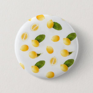 Keukenkunstwerk Lemon Patroonfourfotografie Ronde Button 5,7 Cm