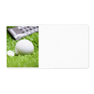 Keukenlabel voor Golfbal en t-shirt Etiket