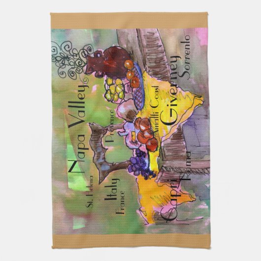 Keukenlinens uit Frankrijk en Italië, Tea Towel Theedoek (Verticaal)