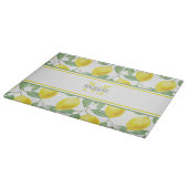 Keukenluiers en bladeren | Aangepast monogram Snijplank (Hoek)