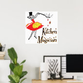 Keukenmagisch Retro Cooking Art Poster (Thuiskantoor)