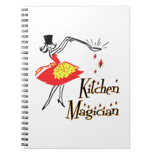 Keukenmagische retrorecooking notitieboek