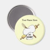 Keukenmagneet van de chef magneet (Voorkant / Achterkant)