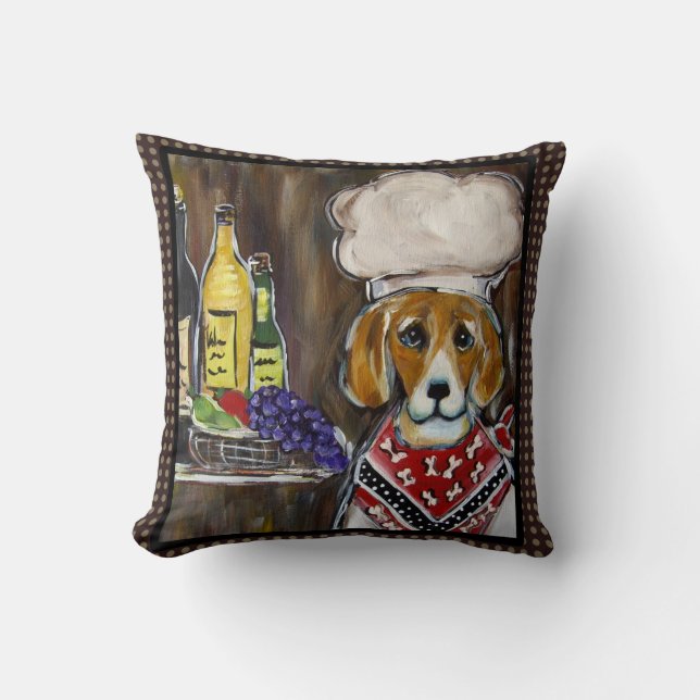 KEUKENMEESTER BEAGLE KUSSEN (Voorkant)