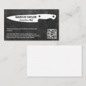 Keukenmes | QR Code visitekaartje magneet (Voorkant / Achterkant)