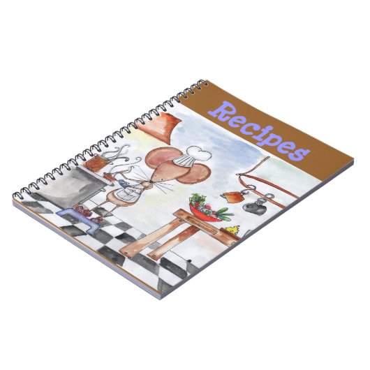 Keukenmuis — Recipe-laptop Notitieboek (Linkerzijde)