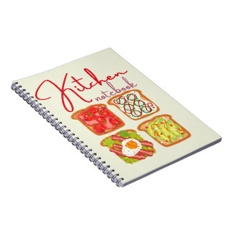 Keukennotitieboek voor thuis koken en recepten notitieboek