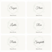 Keukenpanterorganisatie — Etiketten voor voedselop Sticker (Voorkant)