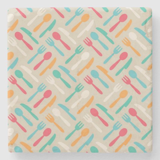 Keukenpatroon 3 stenen onderzetter (Voorkant)