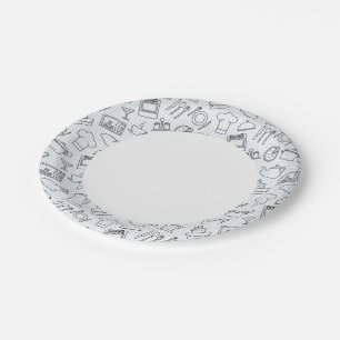 Keukenpatroon 4 papieren bordje