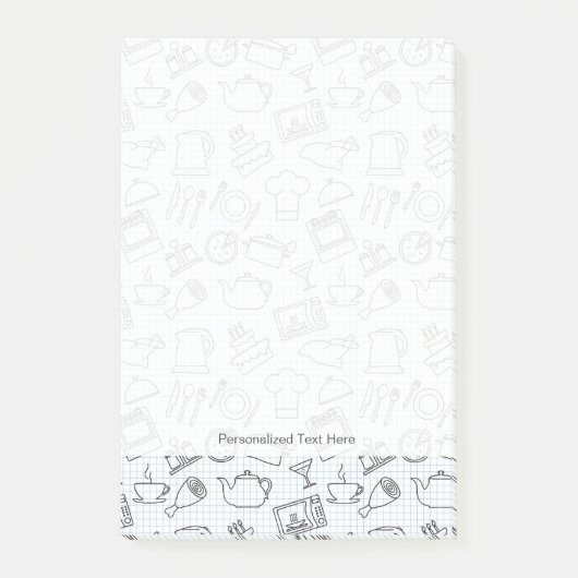 Keukenpatroon 4 post-it® notes (Voorkant)