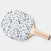 Keukenpatroon 4 tafeltennisbatje (Zijkant)