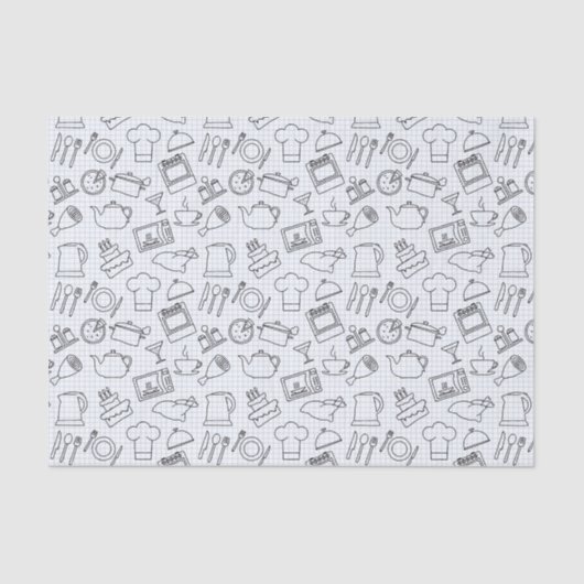 Keukenpatroon 4 tissuepapier (Voorkant)