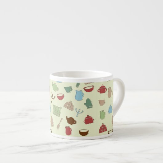 Keukenpatroon Espresso Kop (Voorkant rechts)