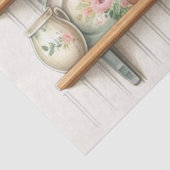 keukenplank Borden Canisters Planten Tissuepapier (Detail)