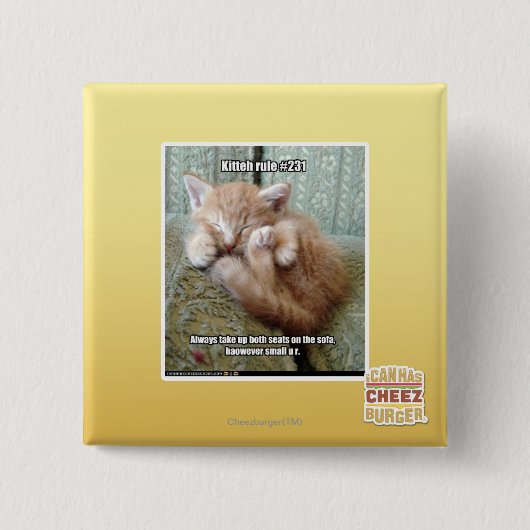 Keukenregel #231 vierkante button 5,1 cm (Voorkant)