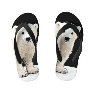 Keukenschilderij van polair Beer - Oorspronkelijke Kinder Teenslippers