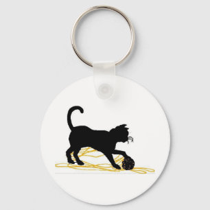 Keukensplaat met garen sleutelhanger