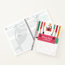 Keukenspullen Roze Recept Spiral Notitieboek